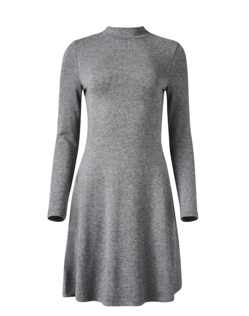 Stylish Grey Knitted Women's Dress