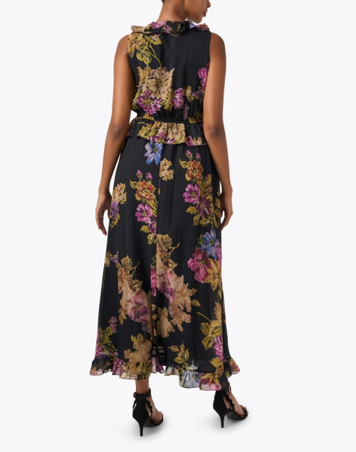 Kobi Halperin Women's Lesley Multi Floral Print Chiffon Evening Dress