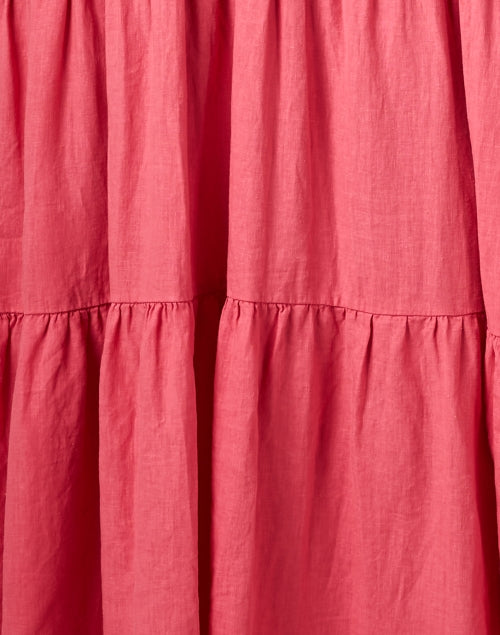 Stylish Jacquie Women's Pink Linen Blend Maxi Dress for Warm Weather