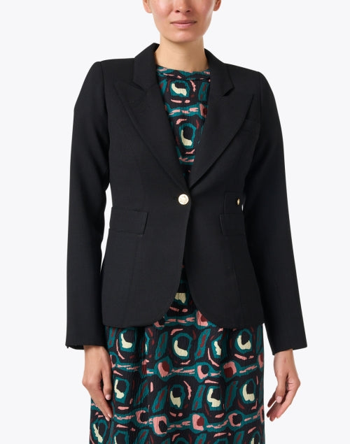 Timeless Classic Black Duchess-Style Blazer for Sophisticated Looks