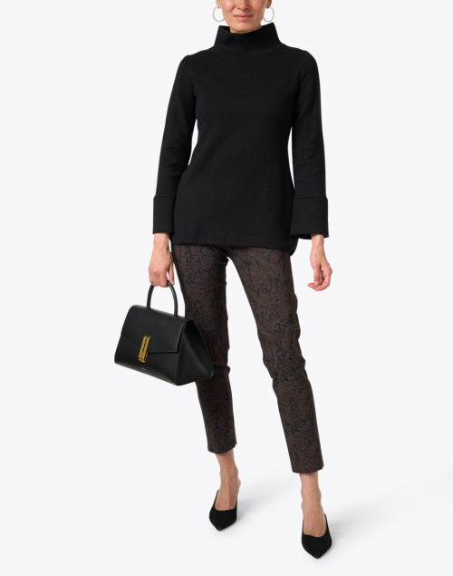 Laura's Black Cotton - Cashmere Cozy Tunic for All - Year Wear