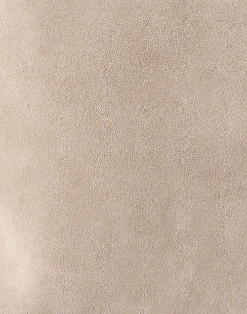 Strathberry Lana Taupe Suede Fashionable Hobo Tote Bag