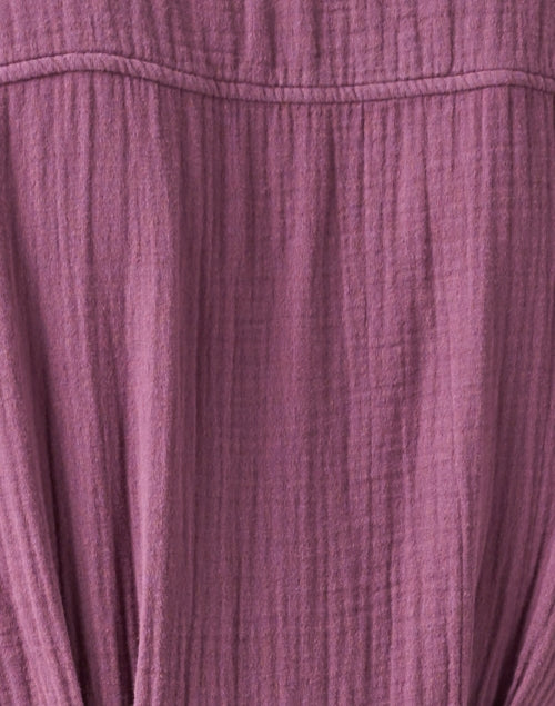 Stylish Washed Purple 100% Cotton Gauze Cate Dress