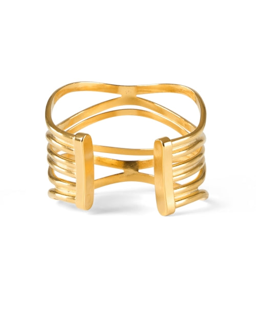 Stunning Gold-Plated Cuff Bracelet Jewelry Piece