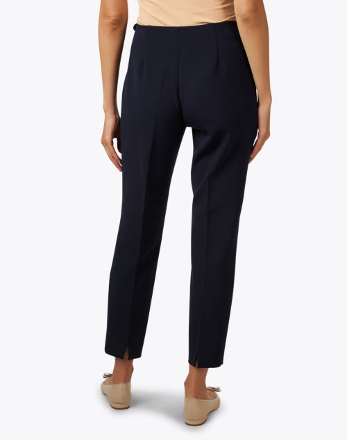 Navy Blue Stretch Straight - Leg Everyday Pants