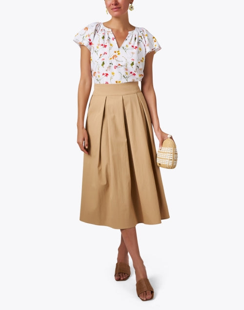 Stylish Tan Box - Pleated Skirt for Comfortable and Fashionable Wear