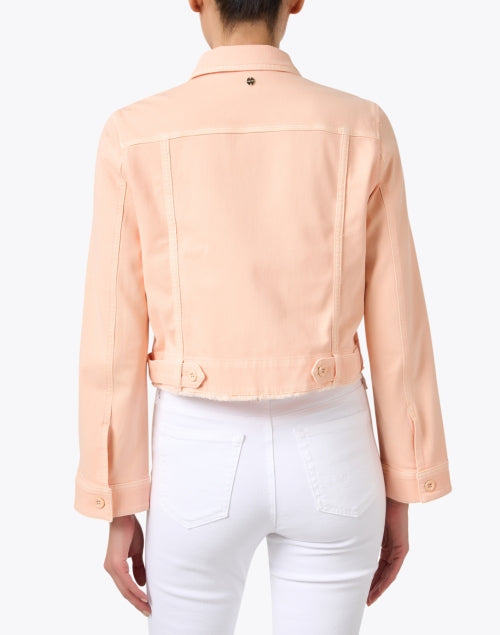Marc Cain's Stylish Stretch Peach Denim Jacket for Transitional Wardrobe