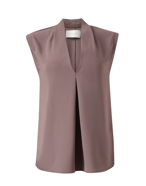 Letia Taupe Women's Sleeveless Chic Top