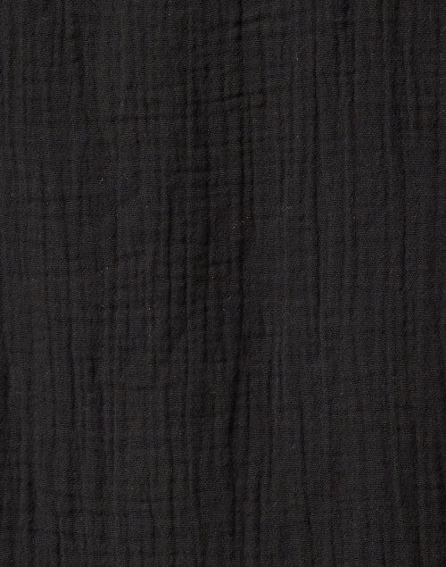 Stylish Avery Black V-Neck Cotton Top for Warm Weather