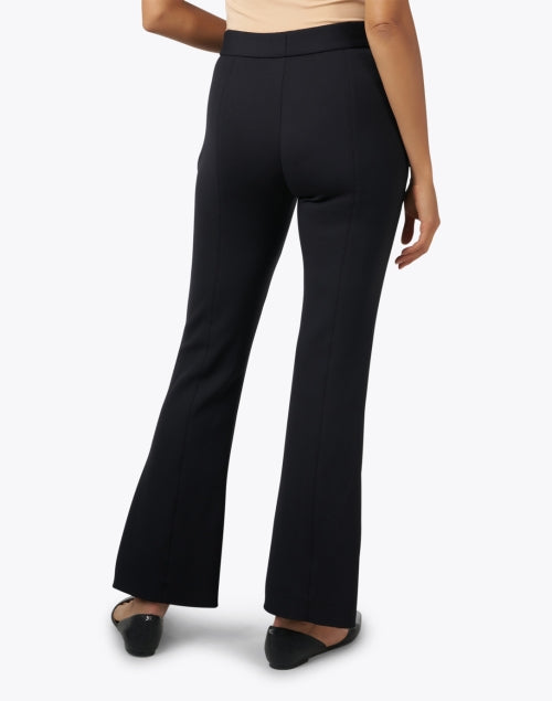 Black Karla Lightweight Stretch Knit Flare Pants for All - Day Wear