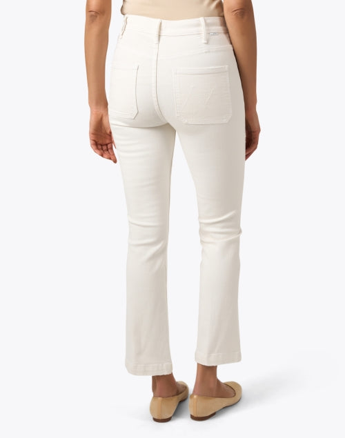 Classic Cream Stretch Bootcut High-Waisted Hustler Jeans