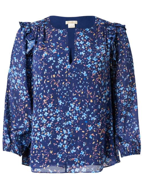 Shoshanna Women's Clover Navy Multi - colored Printed Casual Top