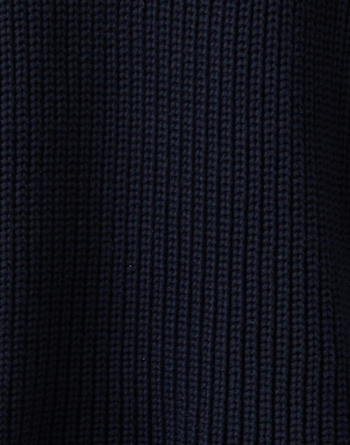 Navy Blue 100% Cotton Montecito Cozy Crew - Neck Sweater