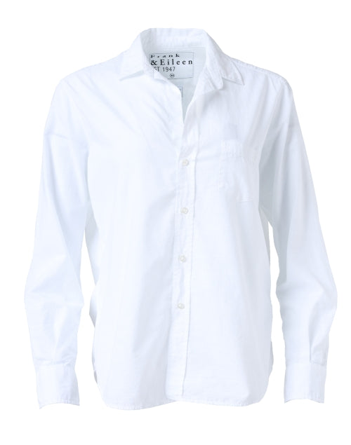 Stylish Women's Eileen White Cotton Button - Down Shirt