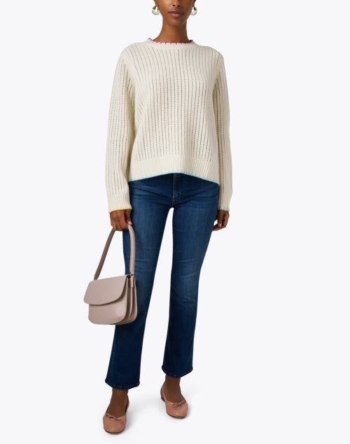 Mother's Stylish Dark Wash High-Waisted Stretch Straight Leg Ankle Jeans