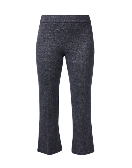 Leo's Modern Grey Tweed Cropped Flare Stretch Pants