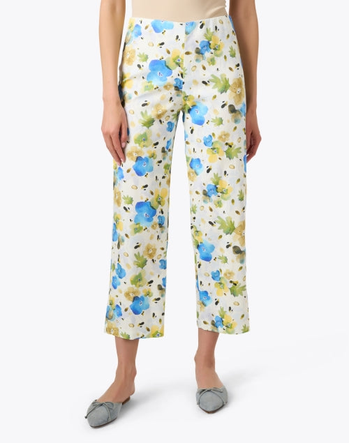 Equestrian Kara Floral Printed Wide-Leg Trousers for All-Day Wear
