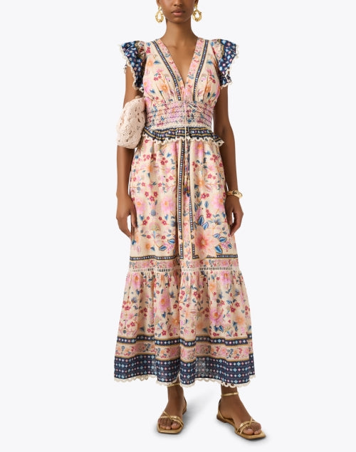 Farm Rio Superbloom Floral Print 100% Cotton Casual Dress