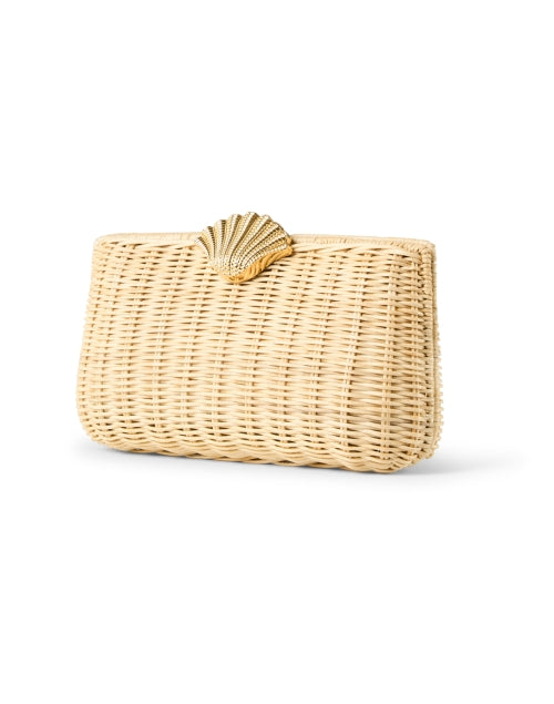 The Classic Rattan Shell Handheld Clutch Bag