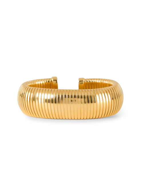 Stunning Gold-plated Cobra-style Cuff Bracelet for Fashion Lovers