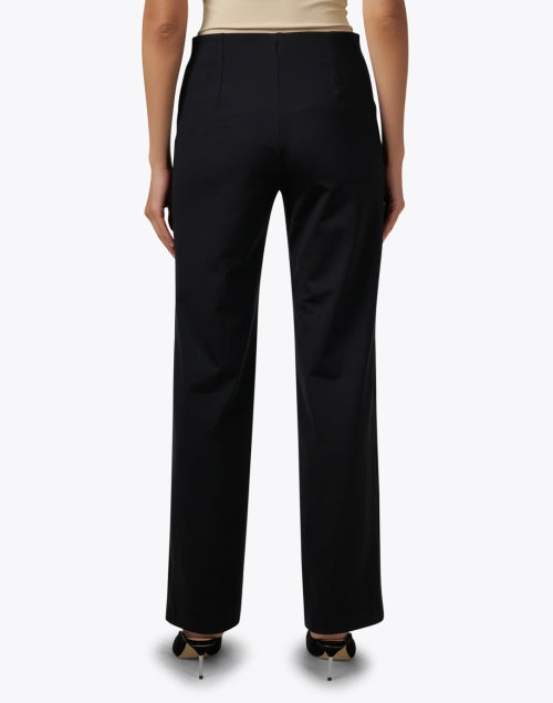Shawna Elastic - Waist Black Pull - On Wide - Leg Equestrian Trousers