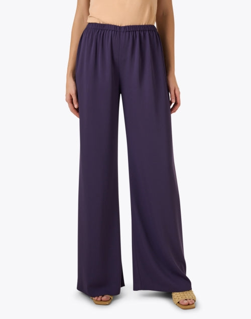 Devon Pull - On Straight - Leg Purple Pants for Versatile Wear