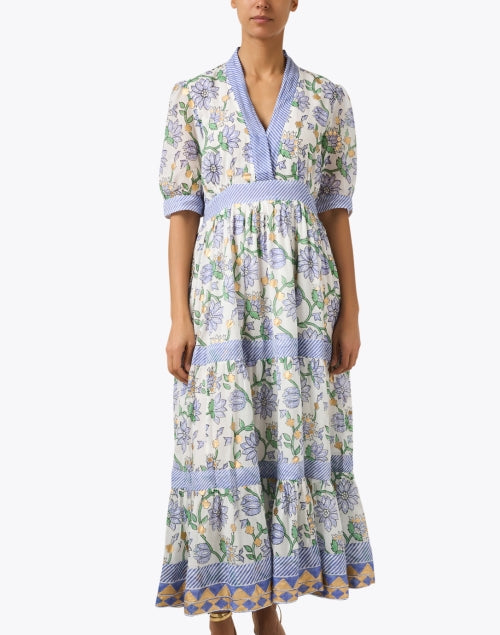 Oliphant Presidio Women's Multi-Floral Printed Cotton A-Line Dress