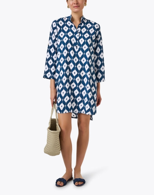 Navy Printed Day Tripper Women's Dress for Casual Outings
