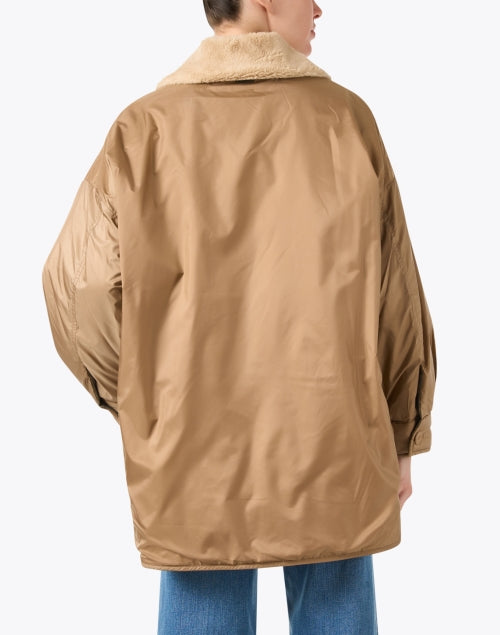 Weekend Max Mara Drava Reversible Autumn Winter Coat in Camel and Green Colors