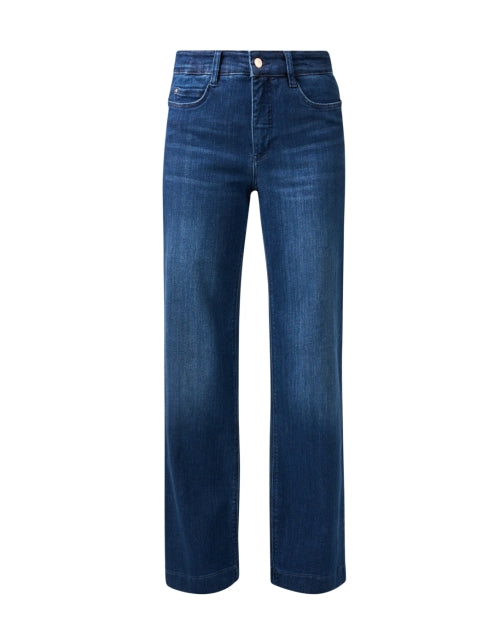 Stylish Dreamy Blue Stretchable Straight-Leg Denim Jeans