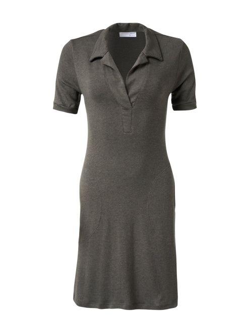 Gracen Women's Olive Green Knitted Casual Dress for Everyday Wear