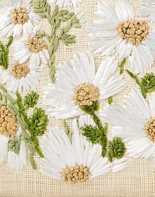 Exquisite Berna Ladies' Handheld White Floral Embroidered Clutch Bag