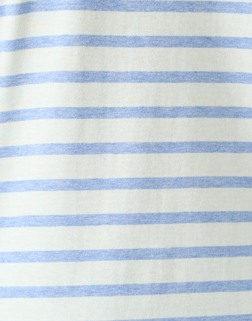 Luxurious Airy Cotton Blue Striped Shirt by Saint James