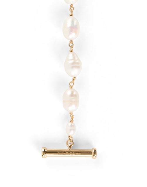 Exquisite Gold-Tone Chain and Freshwater Pearl Fashion Bracelet