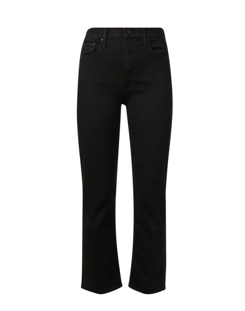 The Stylish Rider Black High-Waisted Ankle-Fit Denim Jeans for a Fashionable Look