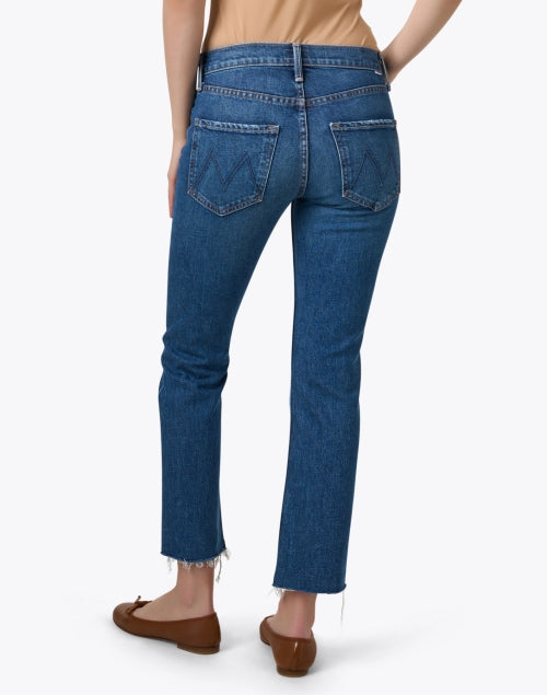 The Classic Blue Stretch Straight Leg Rider Denim Jeans for a Stylish Look