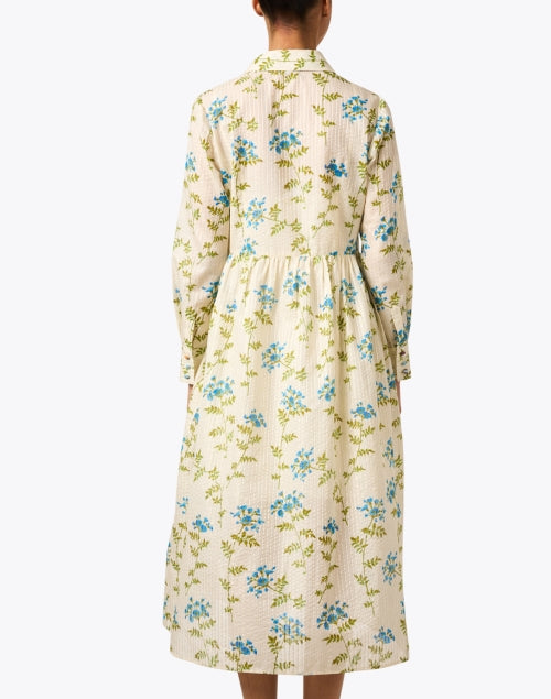 Lotte Beige Multi-Flowered Shirt-Style Dress - A Stylish Addition for This Season