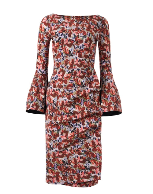 Stylish Addax Red Floral Print Women's Dress for Elegant Occasions