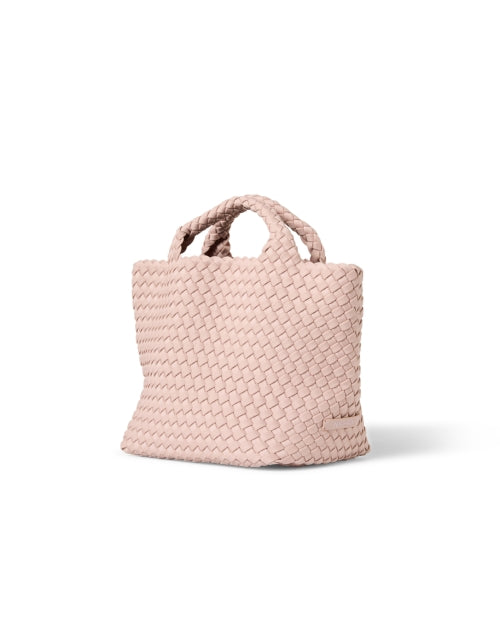 Stylish Small Pink Hand - woven St. Barths Handbag for City Girls