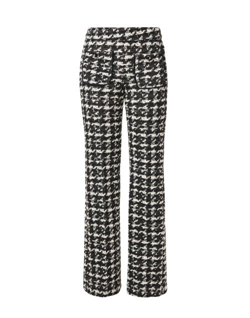 Francis Men's Black and White Checked Tweed Straight - Leg Dress Pants