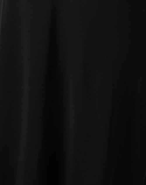 Ariel Women's Elegant Black Tie Neck Maxi Dress