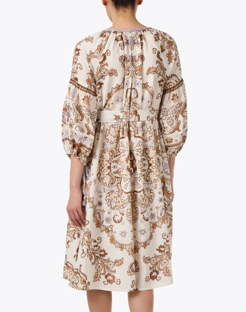 Exquisite Handmade Jaffa Paisley Print Cotton Midi Dress