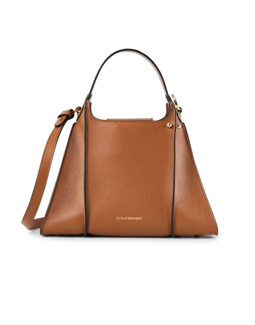 Elegant Tan Arkshell Leather Handbag with Optional Accessories