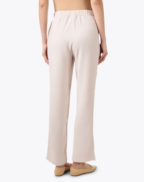 Stylish Beige Elastic - Waist Straight - Leg Weekend Pants