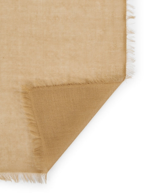 Stylish Camel Ombre Patterned Soft Cashmere Scarf