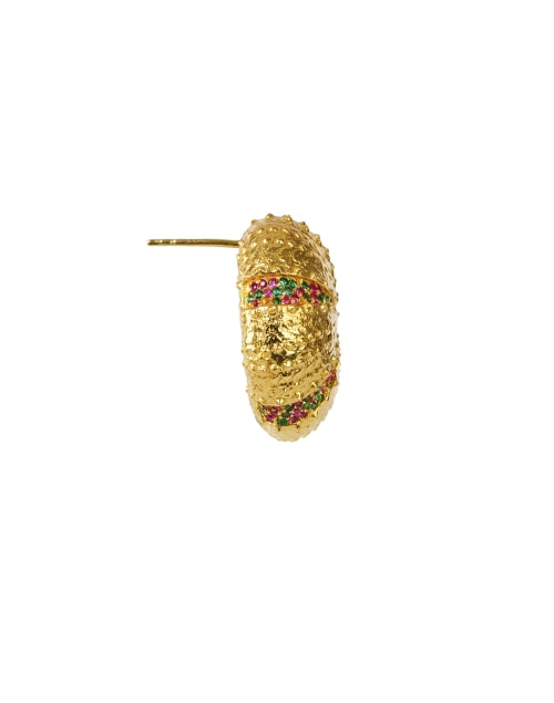 Exquisite 24k Gold-Plated Amalfi Seashell-Inspired Stud Earrings