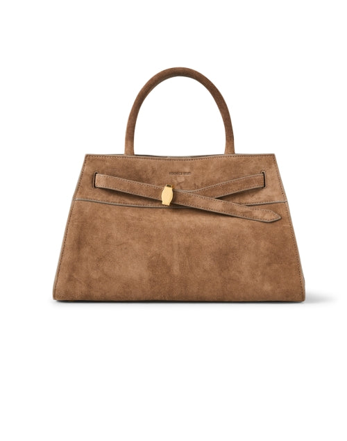 Veronica Beard's Tan Luxury Suede Dash Bag for Modern Women