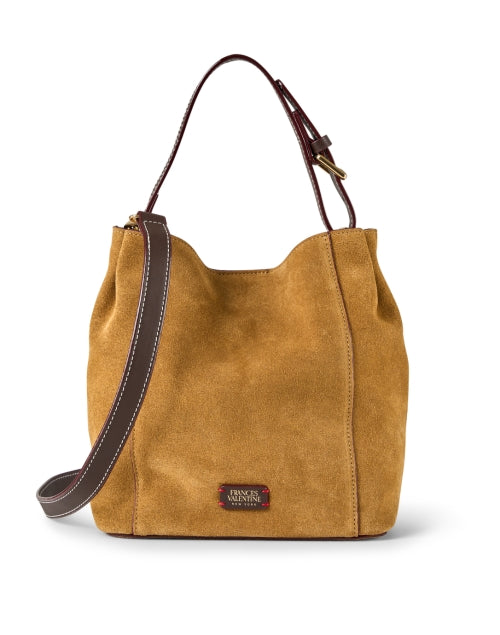 June Chestnut Brown Luxury Suede Ladies' Shoulder Tote Bag