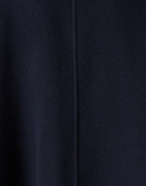 Stylish Navy-Colored Woolen Cape for Winter Fashion