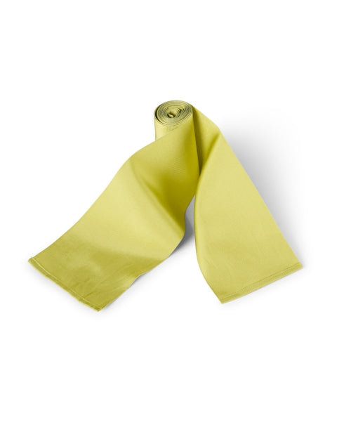 Stylish Lime - Green Wide - Ribbed Self - Tie Cotton Blend Belt from Sara Roka